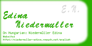 edina niedermuller business card