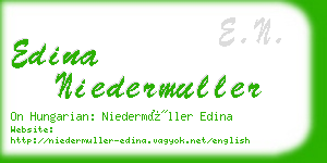 edina niedermuller business card